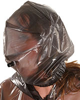 Atem-Maske aus PVC mit Atemschlauch - ohne Reißverschluß