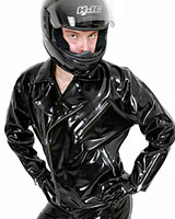 Motorrad-Jacke aus Latex