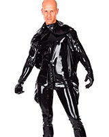 Bondageanzug - Strafanzug - aus Latex für Herren mit Haube Bondageanzug - Strafanzug - aus Latex für Herren mit Haube