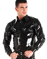 Black Glued Rubber Shirt