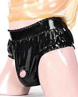 Latex Briefs with Rolled Cockring - Expandable