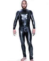 Catsuit für Männer aus Powerwetlook mit 2-Wege-Reißverschluß