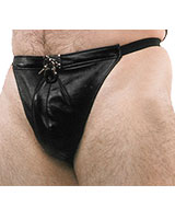 Pouch aus schwarzem Lack mit Schnalle Pouch aus schwarzem Lack mit Schnalle