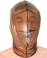 Atem-Maske aus PVC mit Atemrohr und Reißverschluß