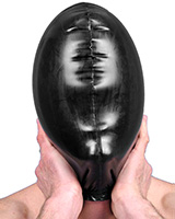 Atemkontrollhaube aus geklebtem Latex Atemkontrollhaube aus geklebtem Latex